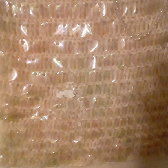 Boutique  Ivory Sequin Sweater!  Not Worn  Sz. M - Picture 6 of 7